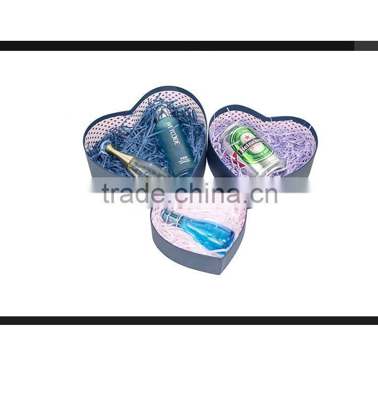 fashion high quality cardboard heard shaped paper gift box