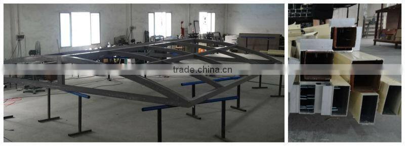 aluminum glass winter house,sound insulation aluminium triangle glass sunroom