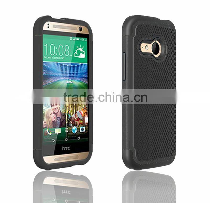 2015 New Universal sturdy and durable rugged ballistic shockproof defender cheap ballistic durable TPU case for HTC One M8 mini