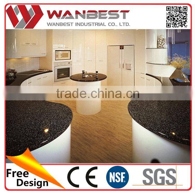 Welcome Wholesales super quality kitchen cabinets with quartz counter top