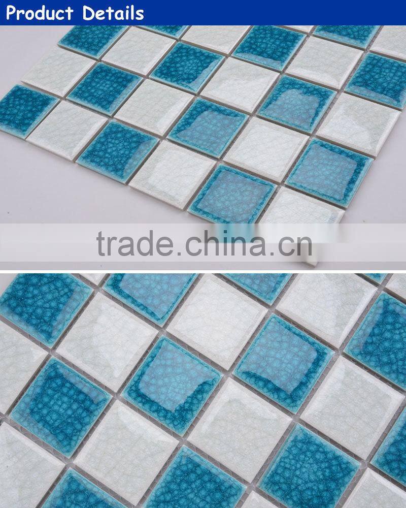 TC48007 new designs for premium pure color pool porcelain mosaics
