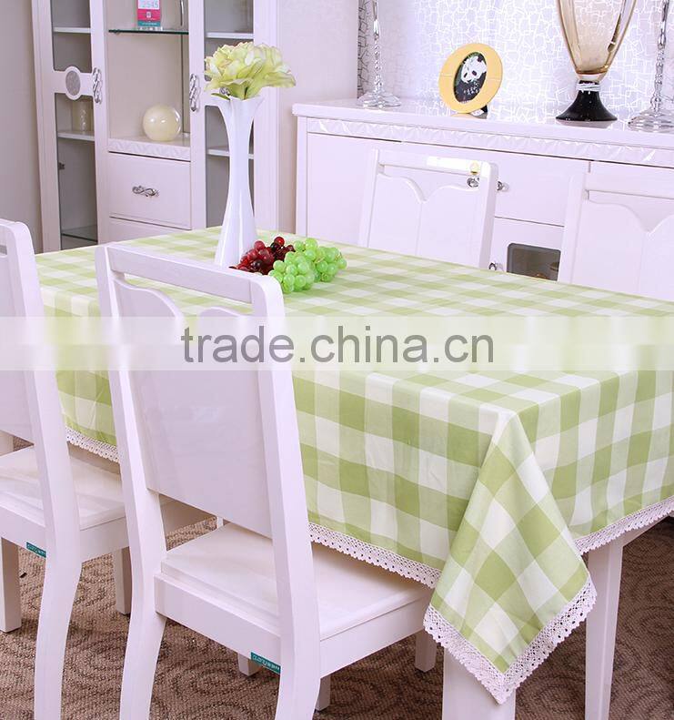 Eco-friendly printed mini check in different colors cotton table cloth ,Printed Table Cloth