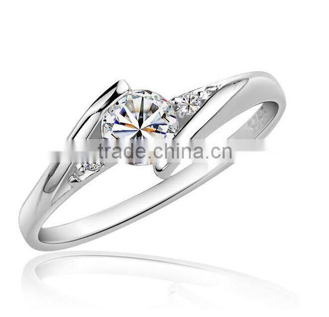 Top 925 Silver China cz Rings Diamonds Rings For Sale
