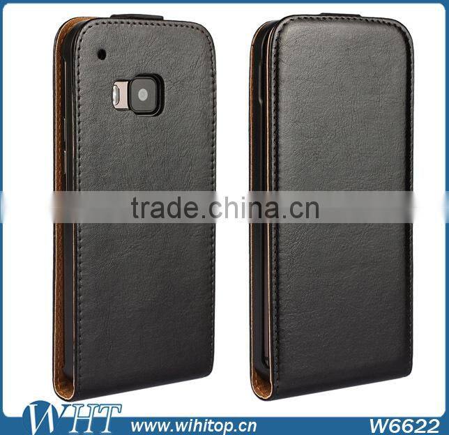 New Arrival Cell Phone Case Vertical Flip Cover for HTC One M9 Leather Case