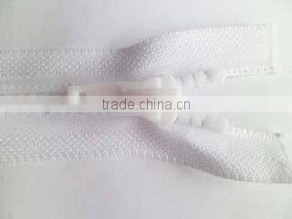 5# plastic resin zipper fastener open end zipper with plastic zipper slider electrostatic prevention zipper
