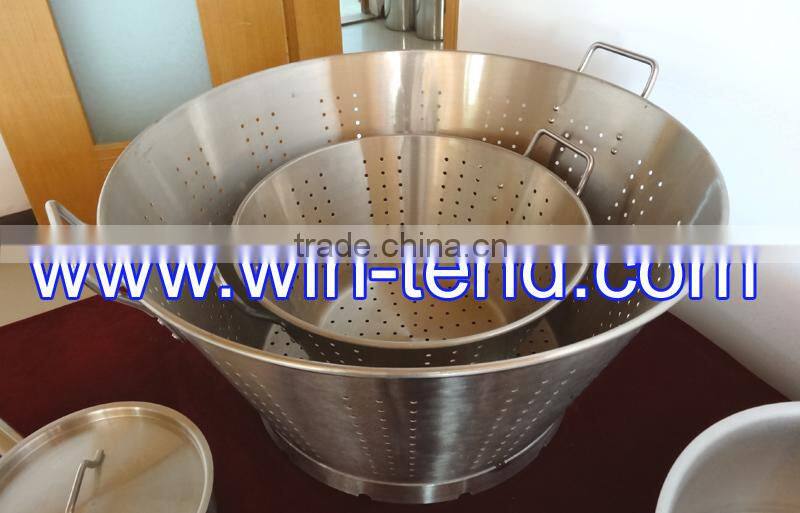 Kitchen basket strainer commerical stainless steel food fruit colander