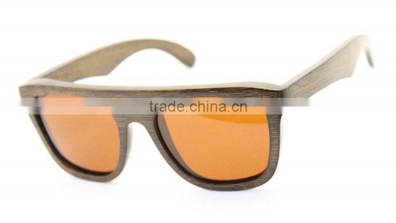 JM430 Brown Bamboo Polaroid Cat. 3 Hand Polished Sunglasses