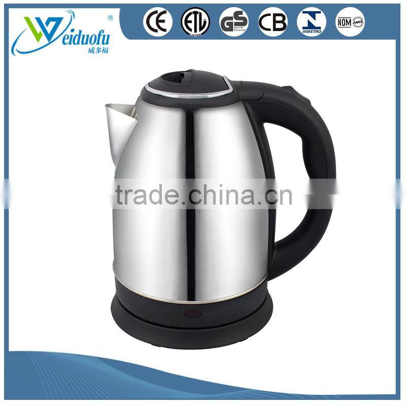 CE GS Approval 1.5L Stainless Steel Cordless Electric Water Kettle / HDK-1.5A