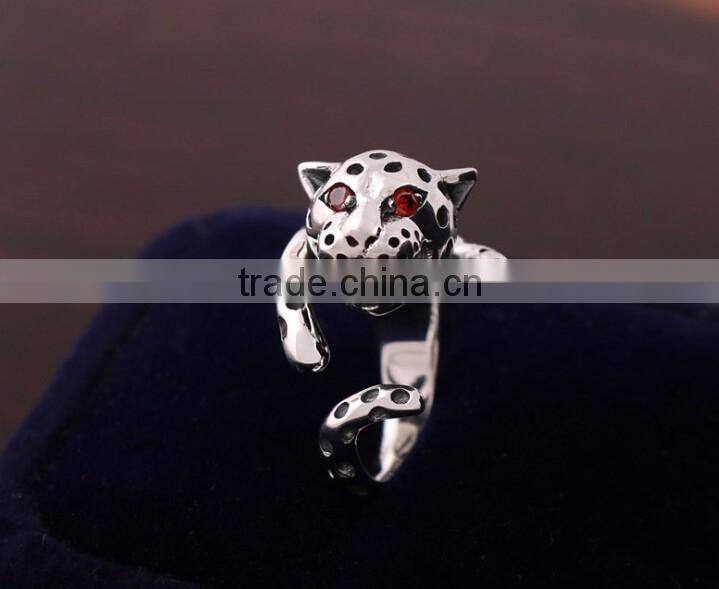 5925 Silver Ring Diamond New Design Spot Leopard Silver Ring