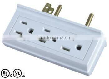 UL CUL approval ac 6 outlet insert on both sides wall tap