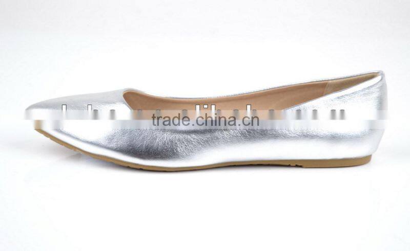 Genuine leather classic 2015 latest flat shoes for women
