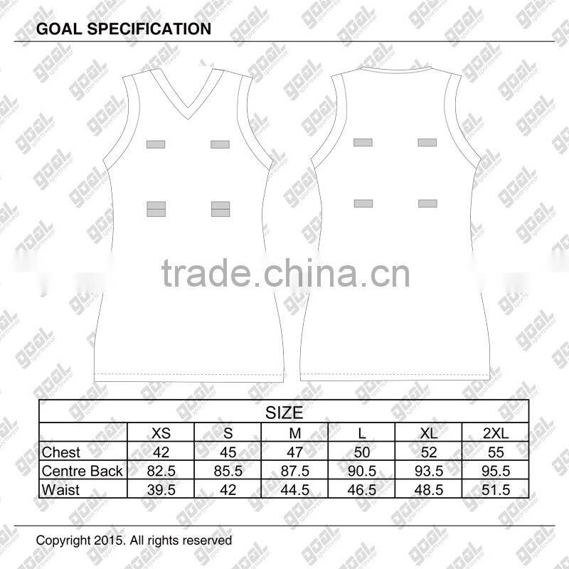 Hot sell fashionable kids dye sublimation lycra netball dresses