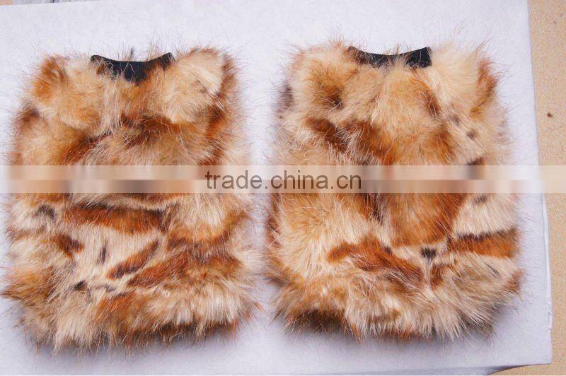 2012 faux fur leg warmer,heated leg warmers