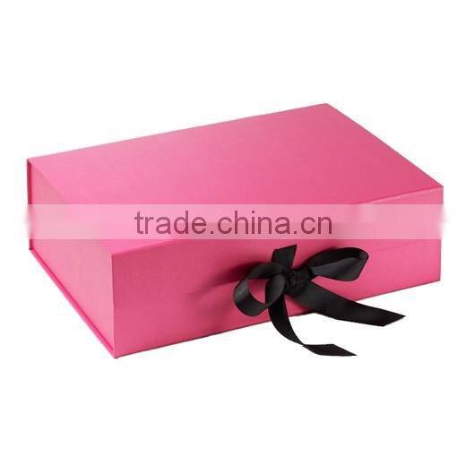 customized paper box packaging, gift cardbaord box with ribbon,small paper gift boxes wholesale