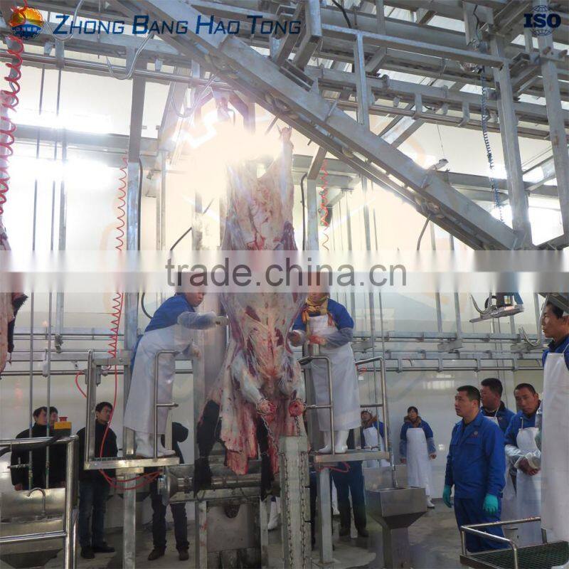 cattle skin removal machine with connected stainless steel stand