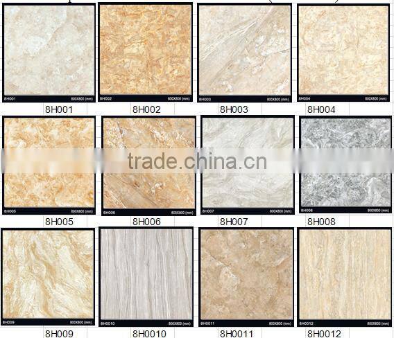 Giallo Ornamental Granite Slab Tile 80X80 For Living Room