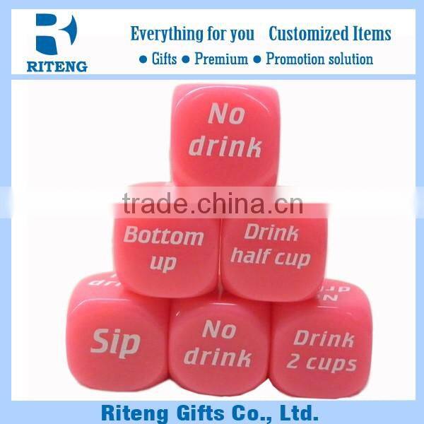 China Low Price Acrylic Blank Cube Dice
