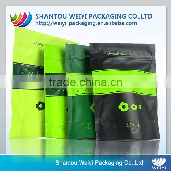 china custom plastic stand up empty tea bags wholesale