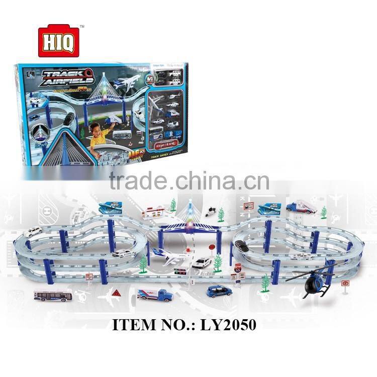 Hot sale huge size airport parking set, circle toy car