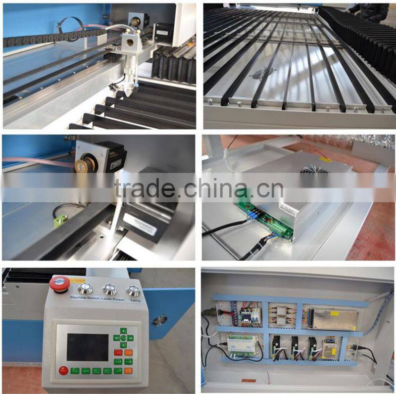 Acrylic/plastic/die board /wood/fabric 150w co2 laser cutter for sale