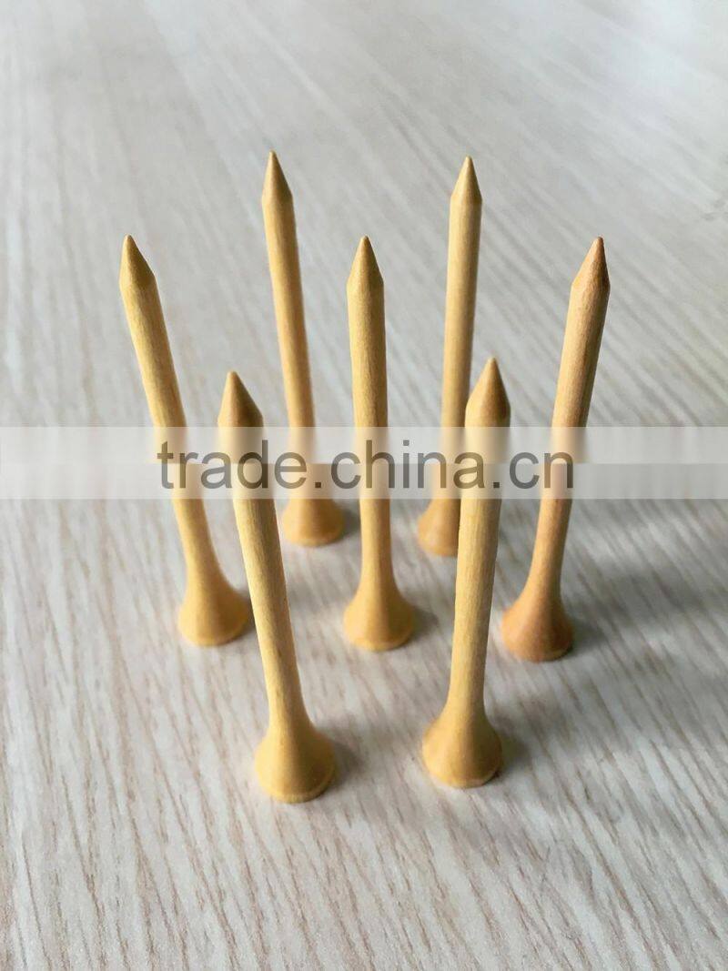 Colorful Wooden Golf Tee Wholesale/Custom Logo Printed Wooden Golf Tee