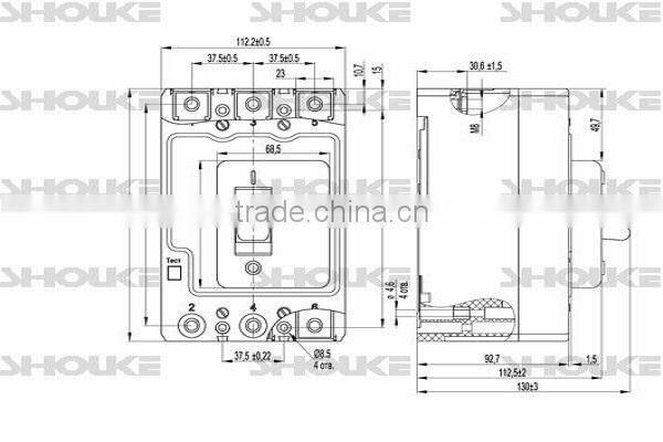 SKB BA57-35 Moulded Case Circuit Breaker MCCB shouke factory