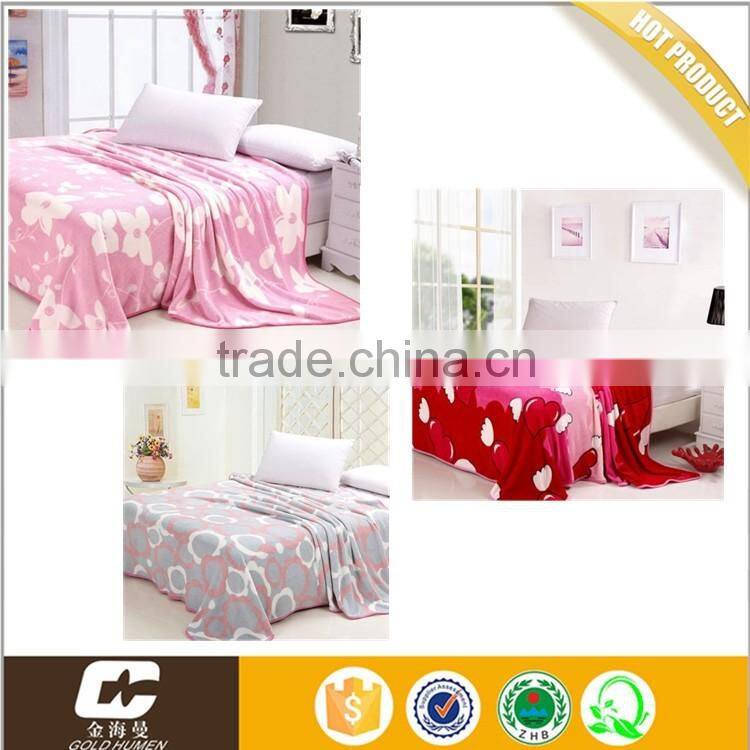 custom hot selling coral fleece blanket