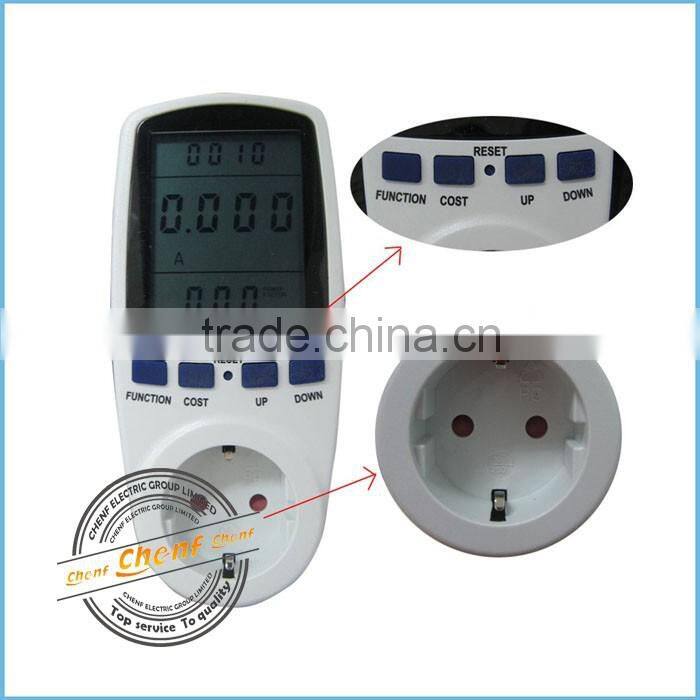 Hot Sell EU Voltage Current Analyzer Power Factor Meter Tester with 230V 16A