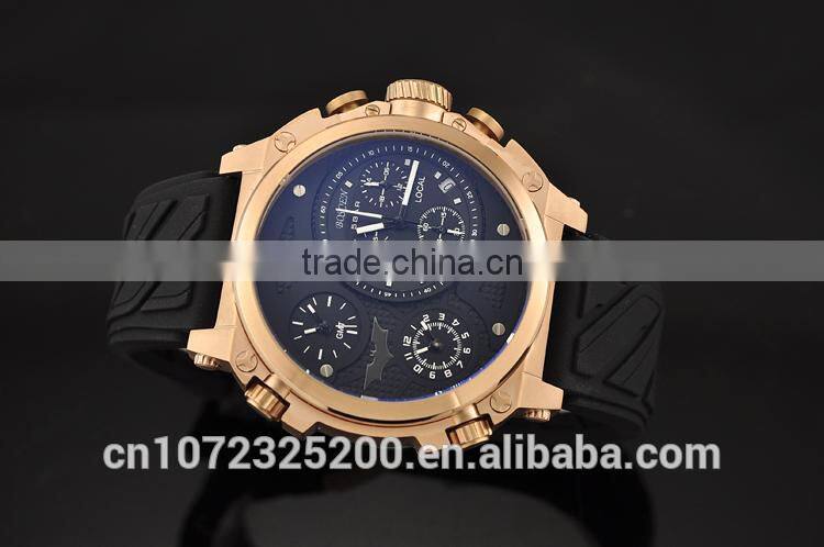 Sport Watch with factory direct prices Man Fashion Wrist Men with Date Stainless Steel Case Rubber Band BOSCEN Watch CHINA Made