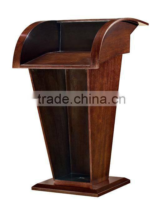 high end leather top court desk for 3 people FOH-Y05B