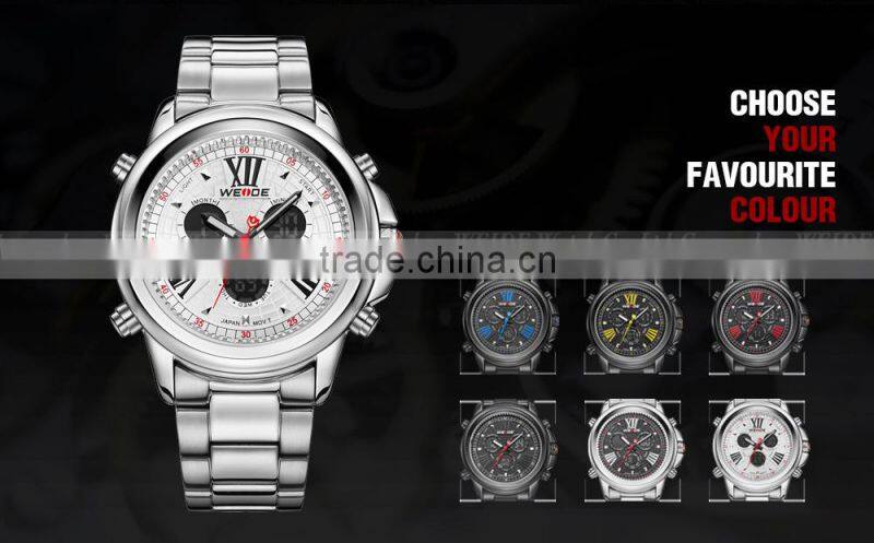 WEIDE Silver watch for men Wholesle Sport Watch men WH3408-2