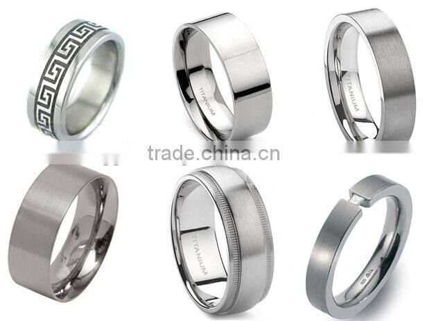 popular style China factory 8mm Flat titanium rings blanks