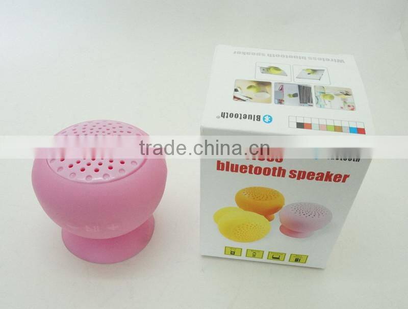 Mini mushroom waterproof wireless bluetooth music speaker with MIC handfree function