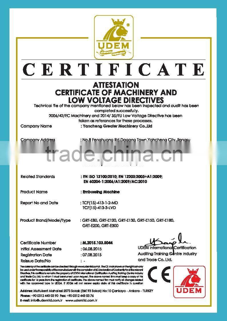 Leather bag Embossing Machine/LOGO embossing machine