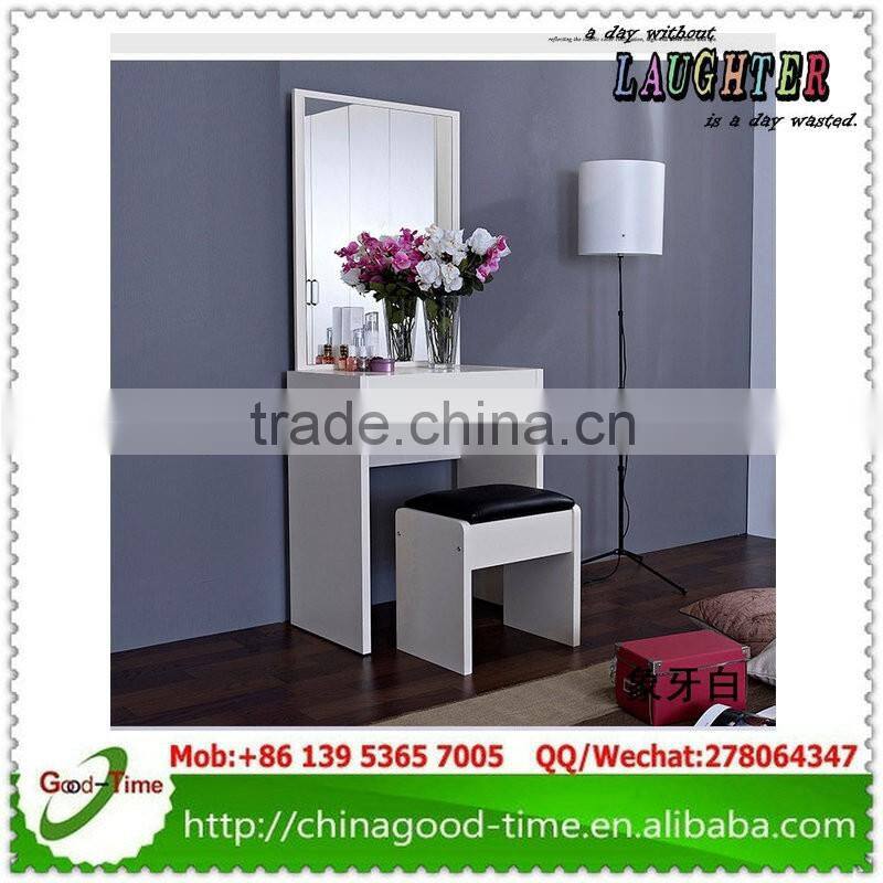 wooden modern makeup table with mirror dressing table with mirror