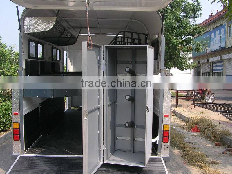 3 horse trailer angle deluxe camper trailer