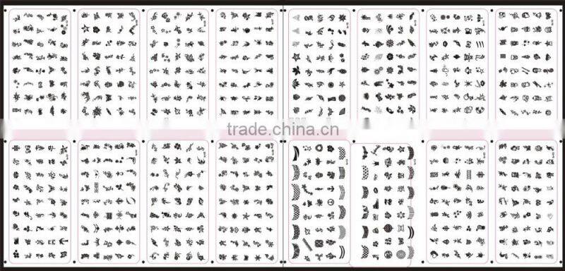 2015 newest hot nail design custom nail stamping plates