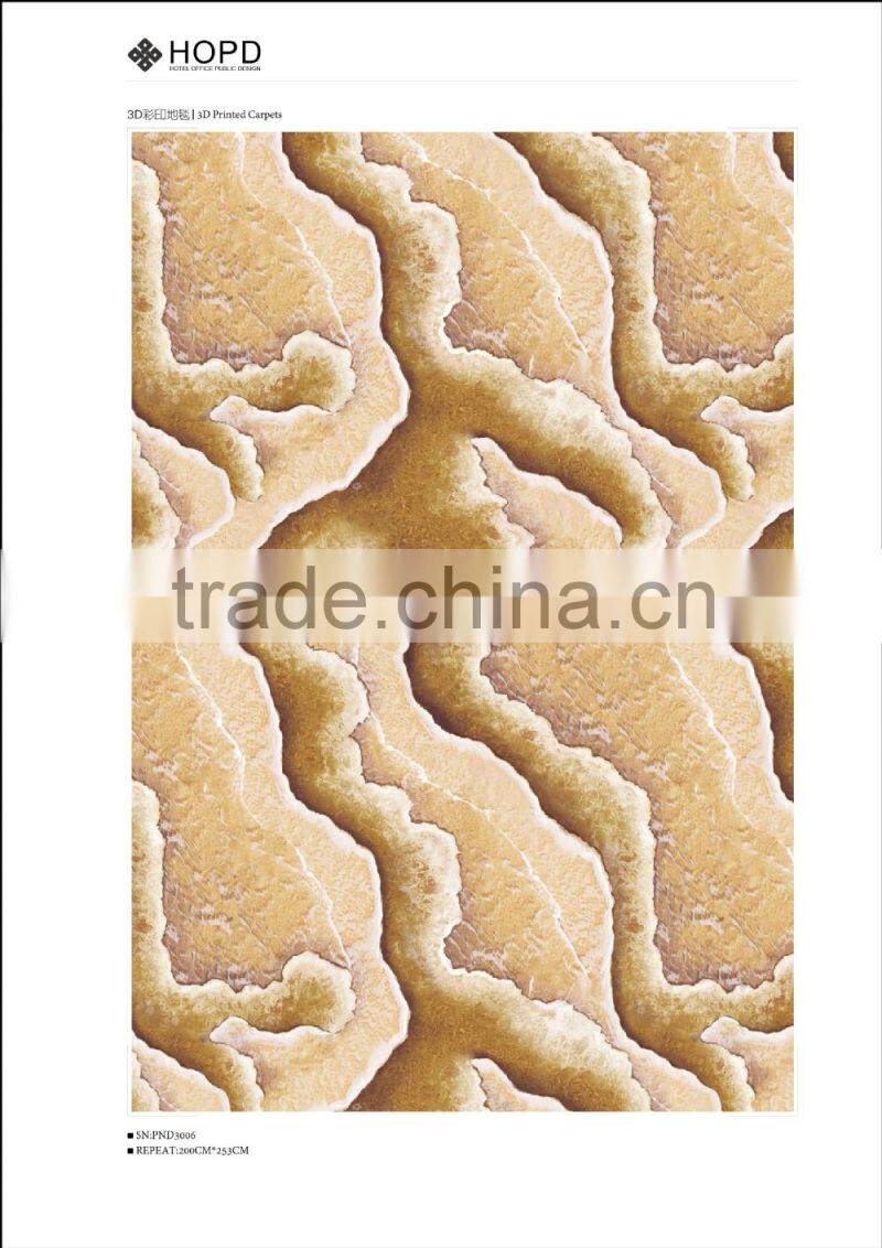 New design floral pattern 3D printed Carpet for decoration