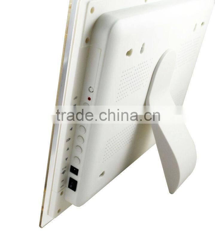 digital photo frame (calendar+clock+timing on/off) good feedback auto rotate digital photo frame