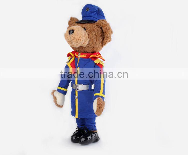 Custom Plush Toy Teddy Bear With Uniform