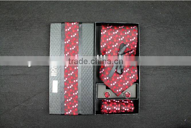 2014 Hot Selling New Fashion black paper lurxury Gift Custom man Tie Boxes Packaging wholesale