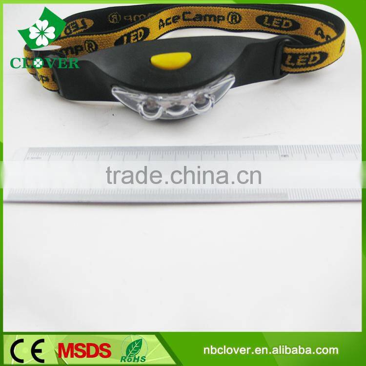 OEM available ABS material 3 modes high power headlamp 3 LED 50 lumens headlight led