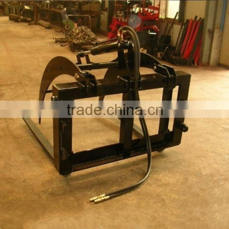 Hydraulic Timber grab on tractor front end loader