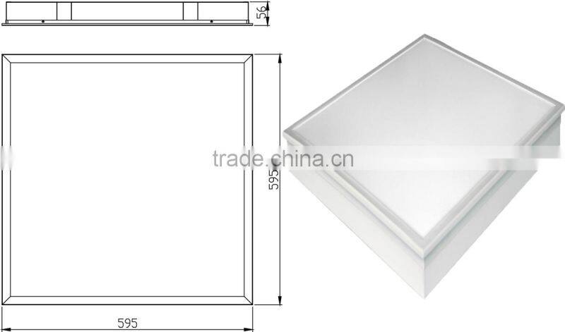 high quality suspended led panel light 120x30 cm