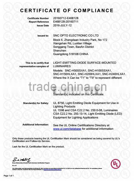 IP66 Warehouse Led Linear high bay light, industrial linear hihgbay light for High Rack lighting