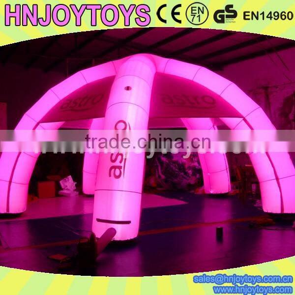 Hot led party tent oxford cloth cheap inflatabel led tent light dome party tent