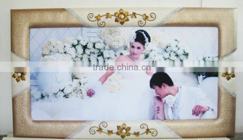 Eco-friendly pu leather photo frame for Decoration, View lovely photo frames