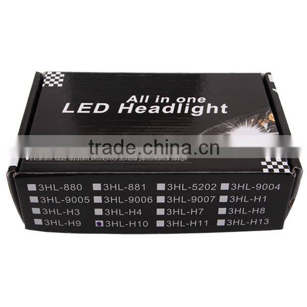 Sliver 20W H7 9005 9006 H8 H9 H10 H13 LED Headlight for vehicle motorcycle