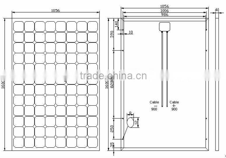 China Land 40W 80W 180W 240W 12V 24V Solar Panels With MCS UL TUV CE Certificate
