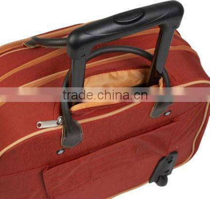 Rolling Tote Bagg 17" Crinkle Nylon